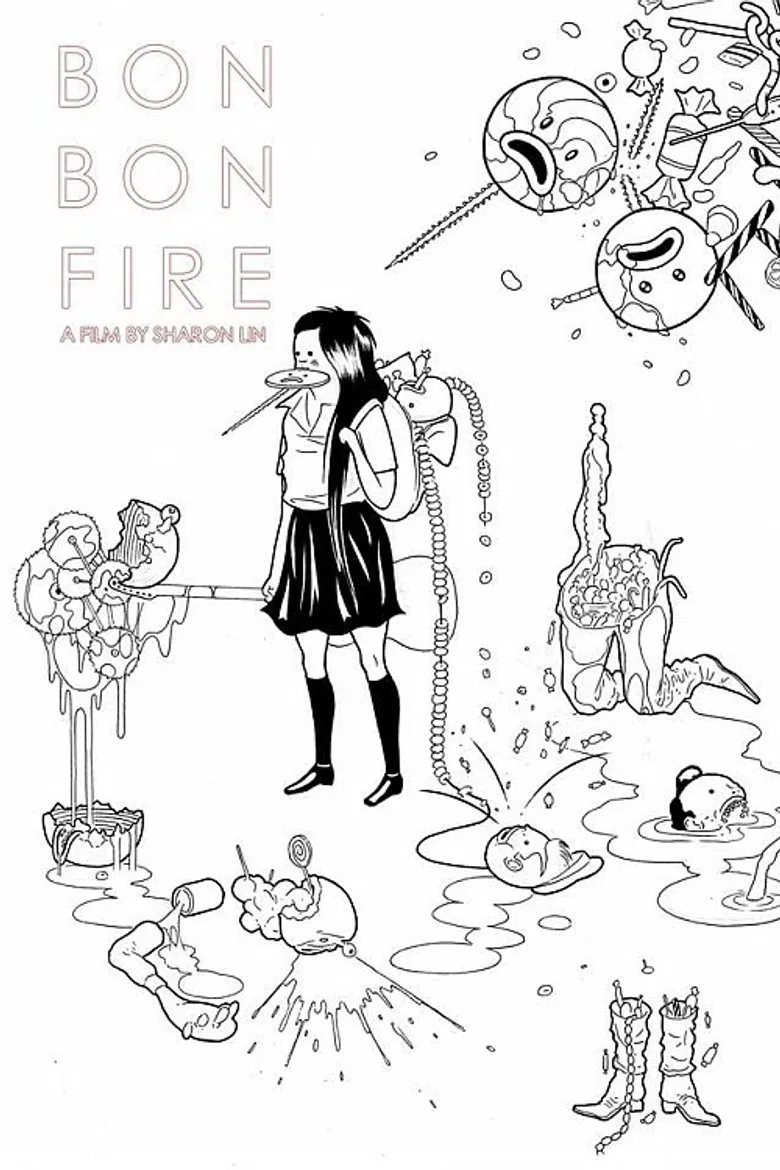 Bon Bon Fire poster background