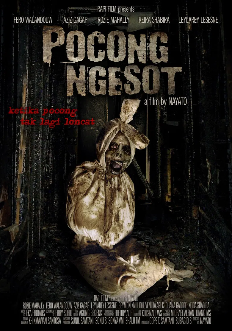 Pocong Ngesot poster background