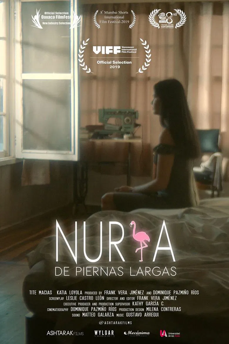 Long-Legged Nuria poster background
