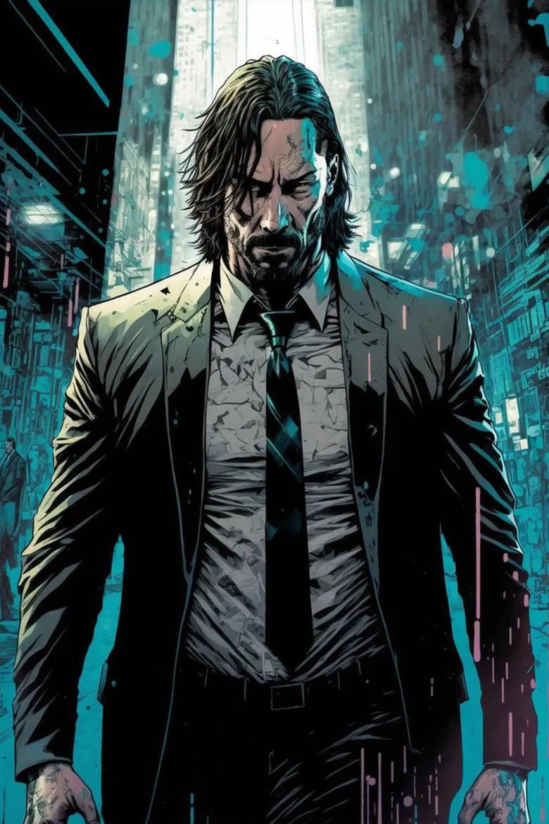 Untitled Animated John Wick Prequel poster background