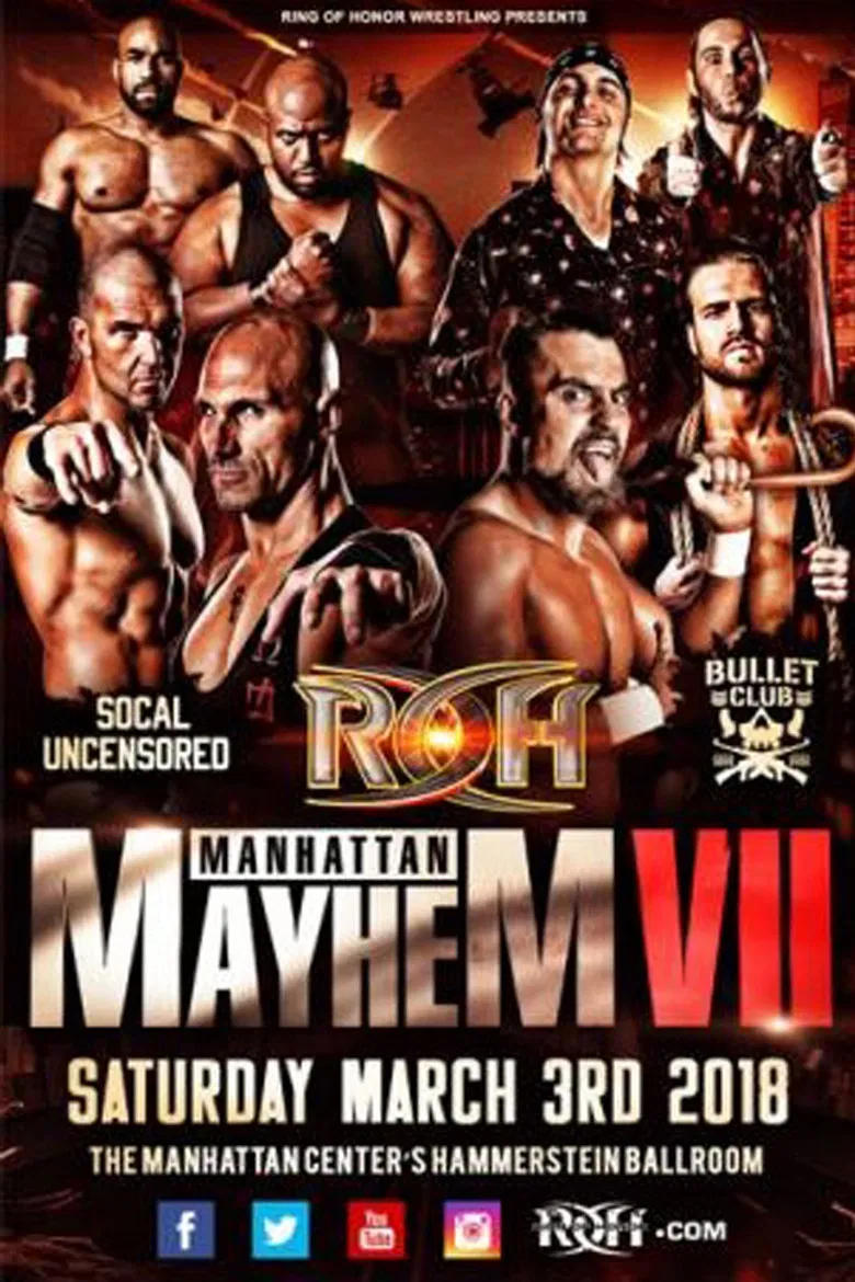 ROH: Manhattan Mayhem VII poster background
