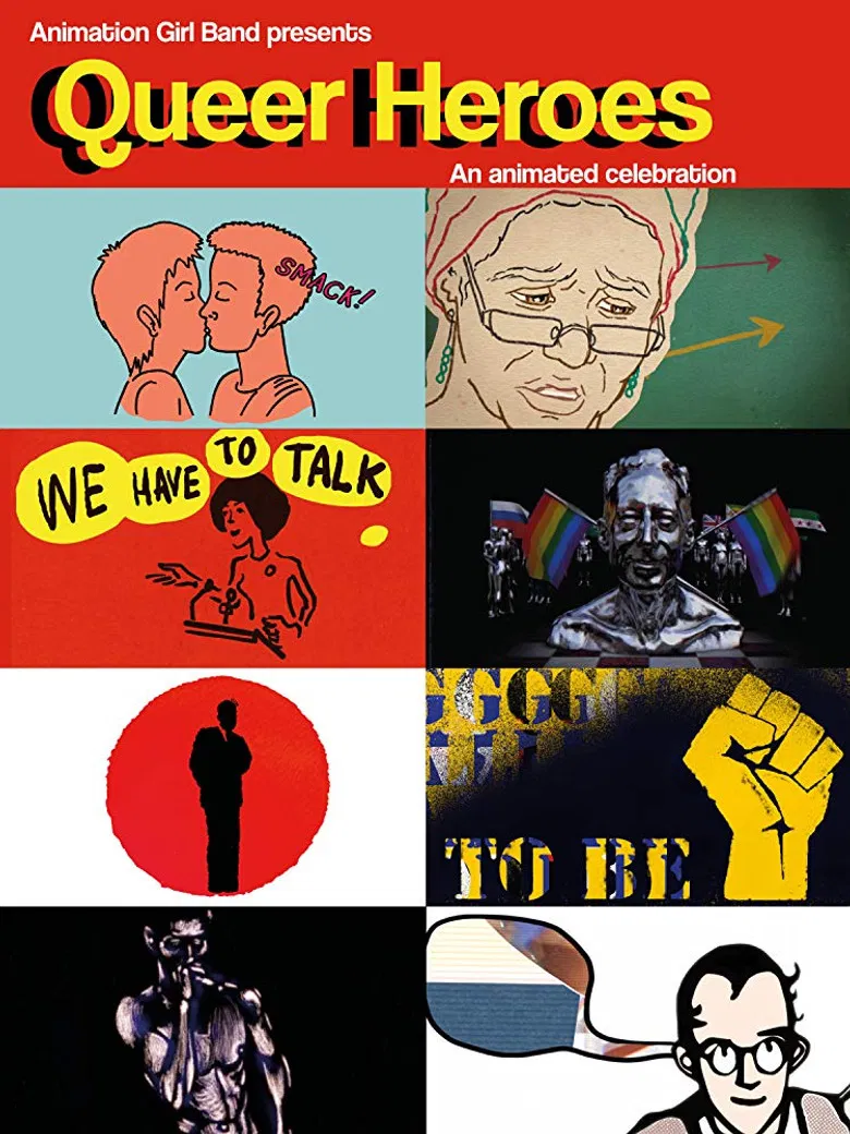 Queer Heroes poster background