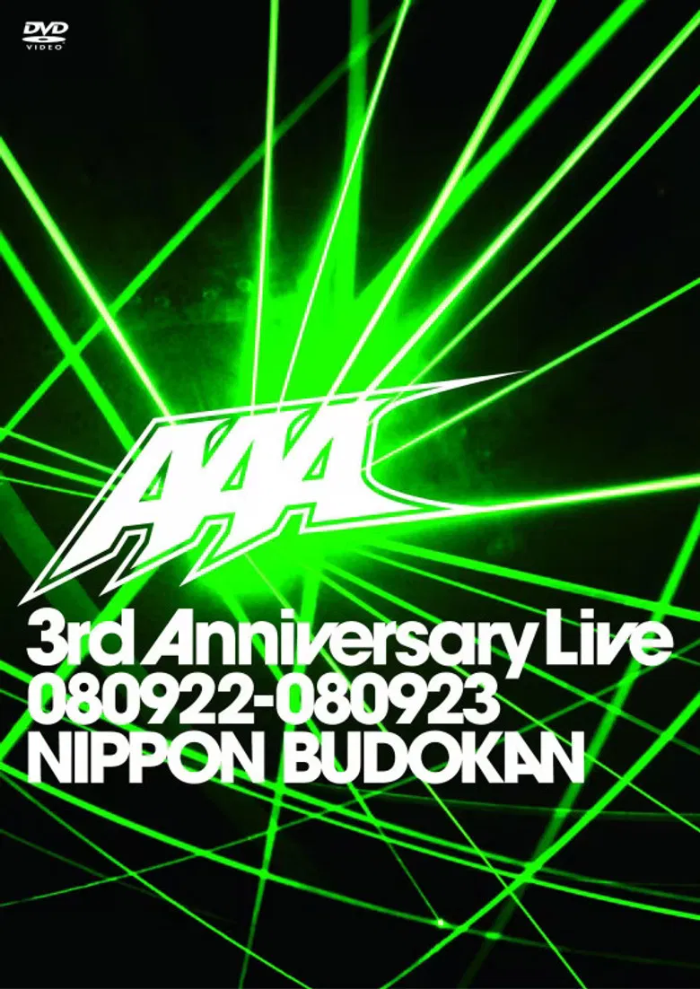 AAA 3rd Anniversary Live 080922-080923 NIPPON BUDOKAN poster background