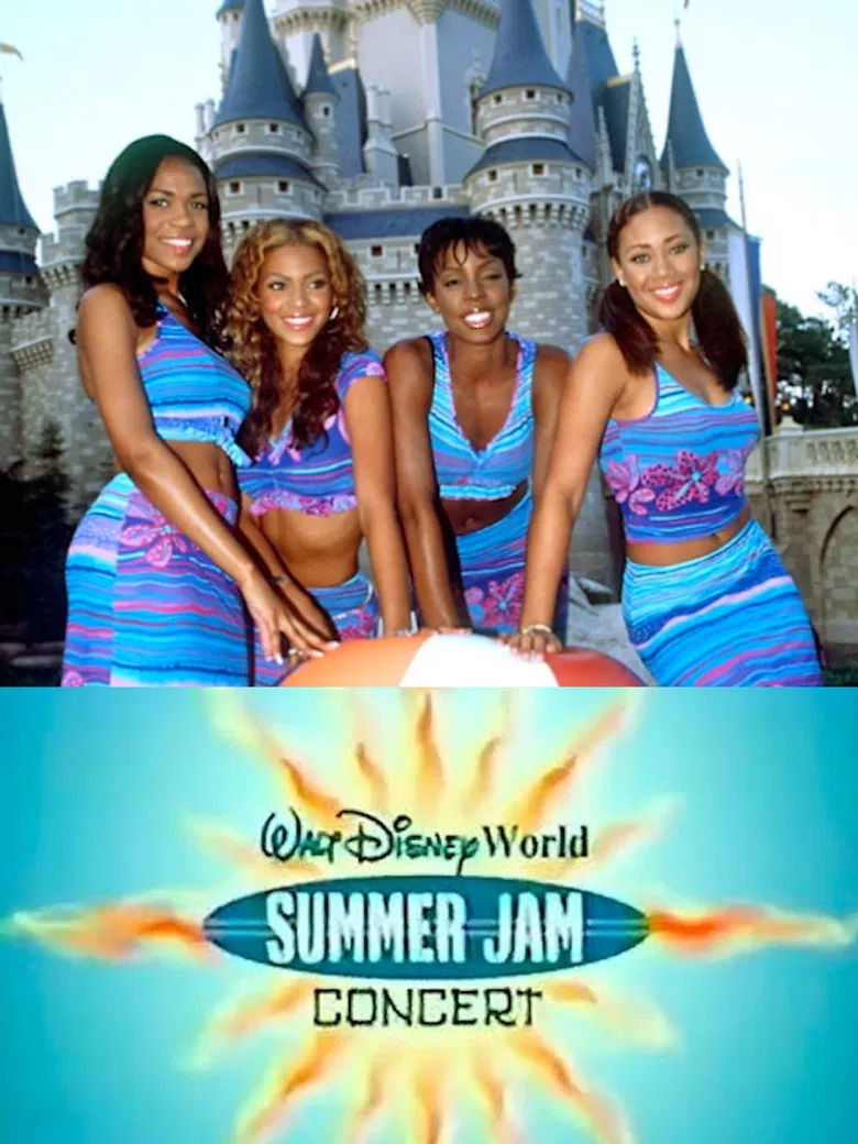 Walt Disney World Summer Jam Concert 2000 poster background