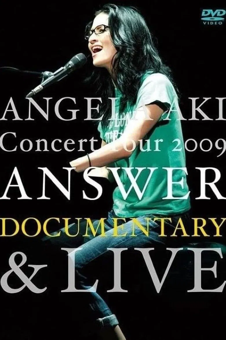 ANGELA AKI Concert Tour 2009 ANSWER DOCUMENTARY poster background