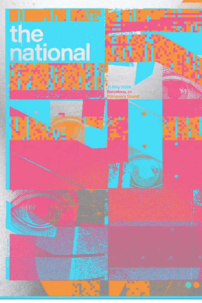 The National - Live at Primavera Sound Barcelona 2024 poster background