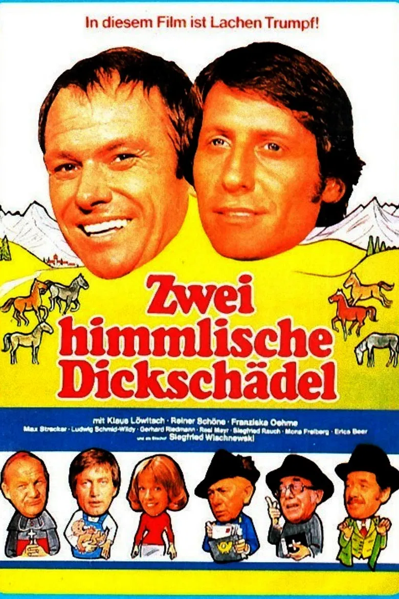 Zwei himmlische Dickschädel poster background