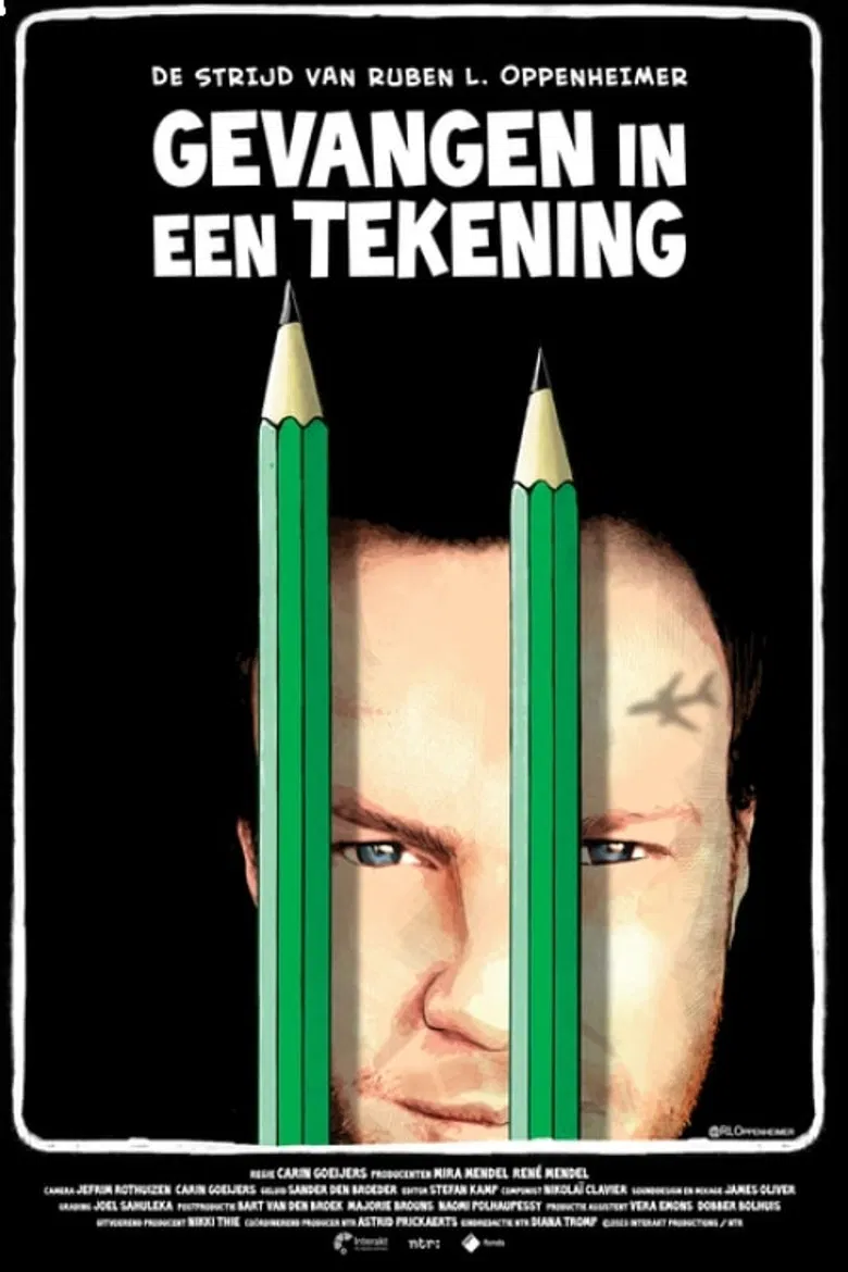 Gevangen in een Tekening poster background