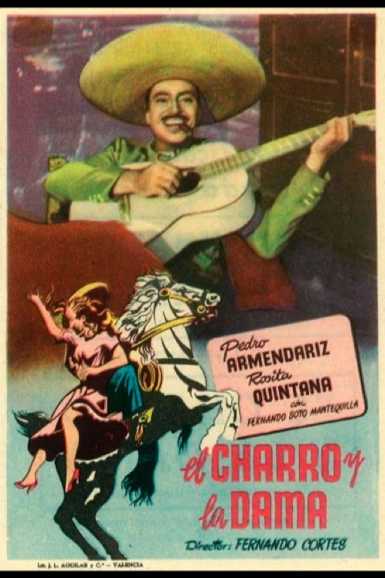 El charro y la dama poster background