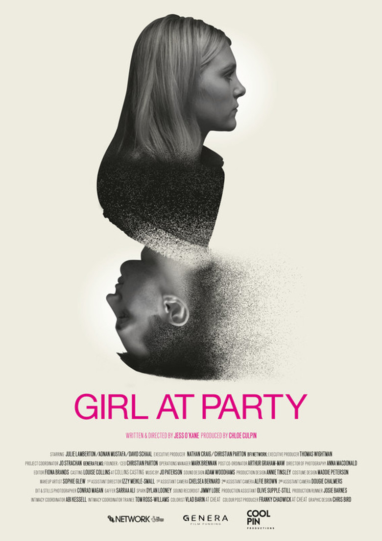 Girl at Party poster background