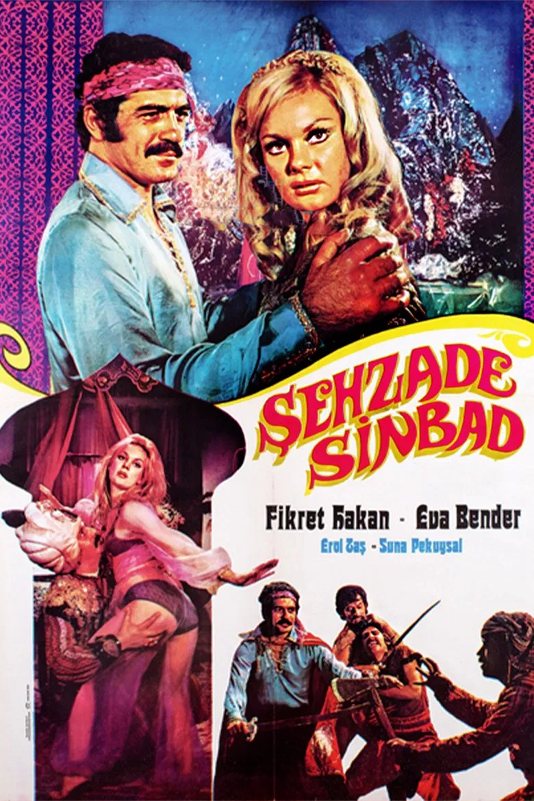 Şehzade Sinbad Kaf Dağında poster background
