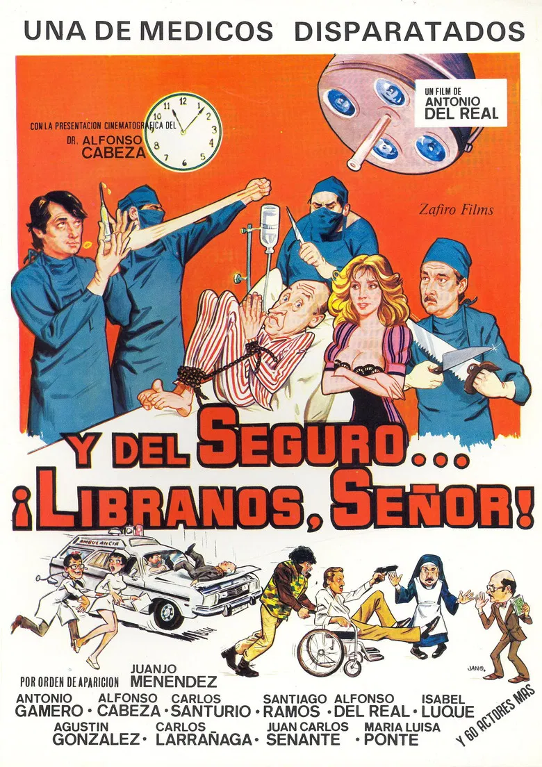 Y del seguro… líbranos, Señor! poster background