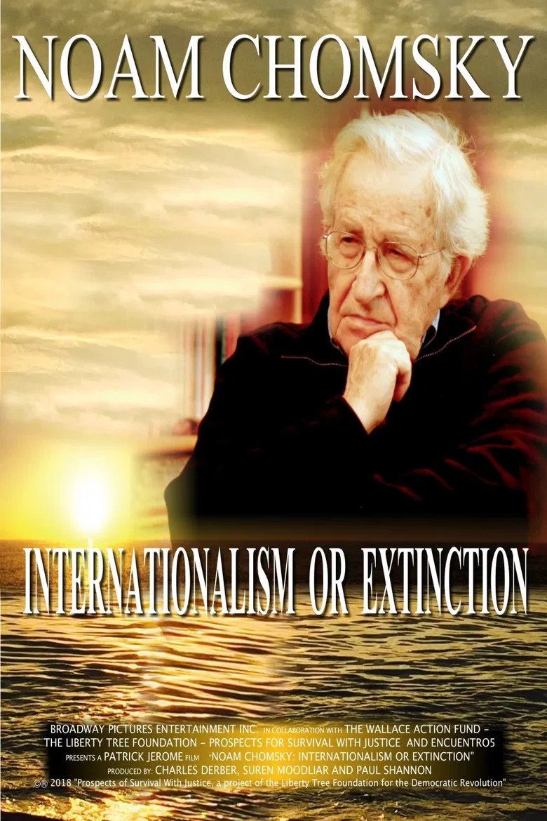 Noam Chomsky: Internationalism or Extinction poster background