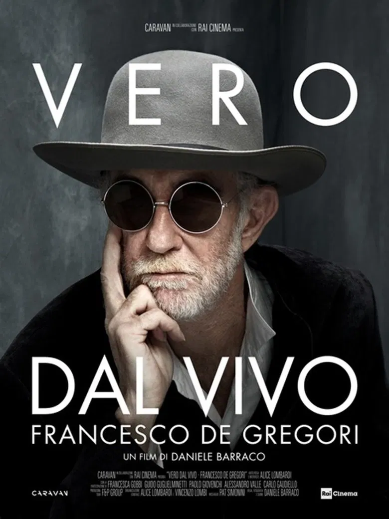 Vero dal vivo. Francesco de Gregori poster background