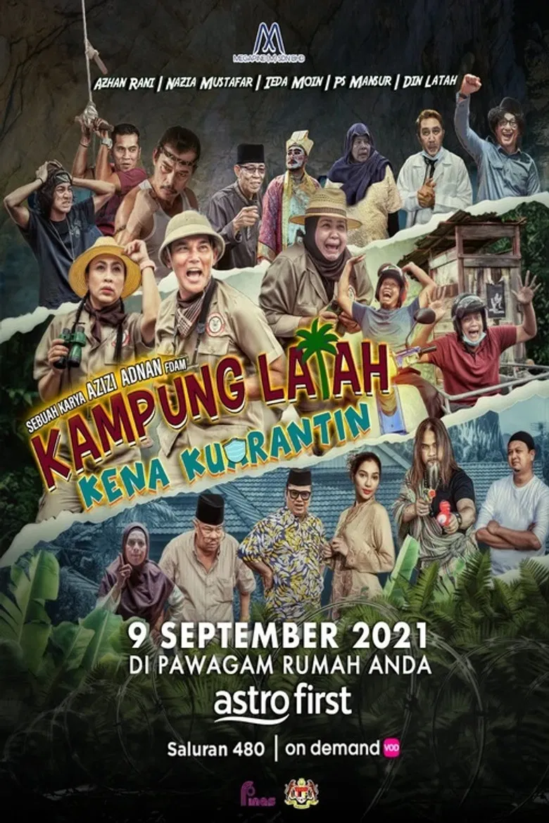 Kampung Latah Kena Kuarantin poster background