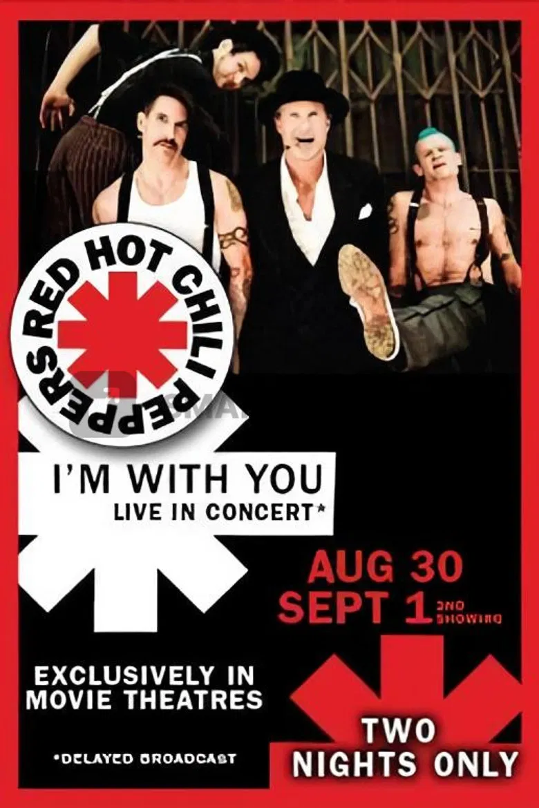Red Hot Chili Peppers Live: I'm with You poster background