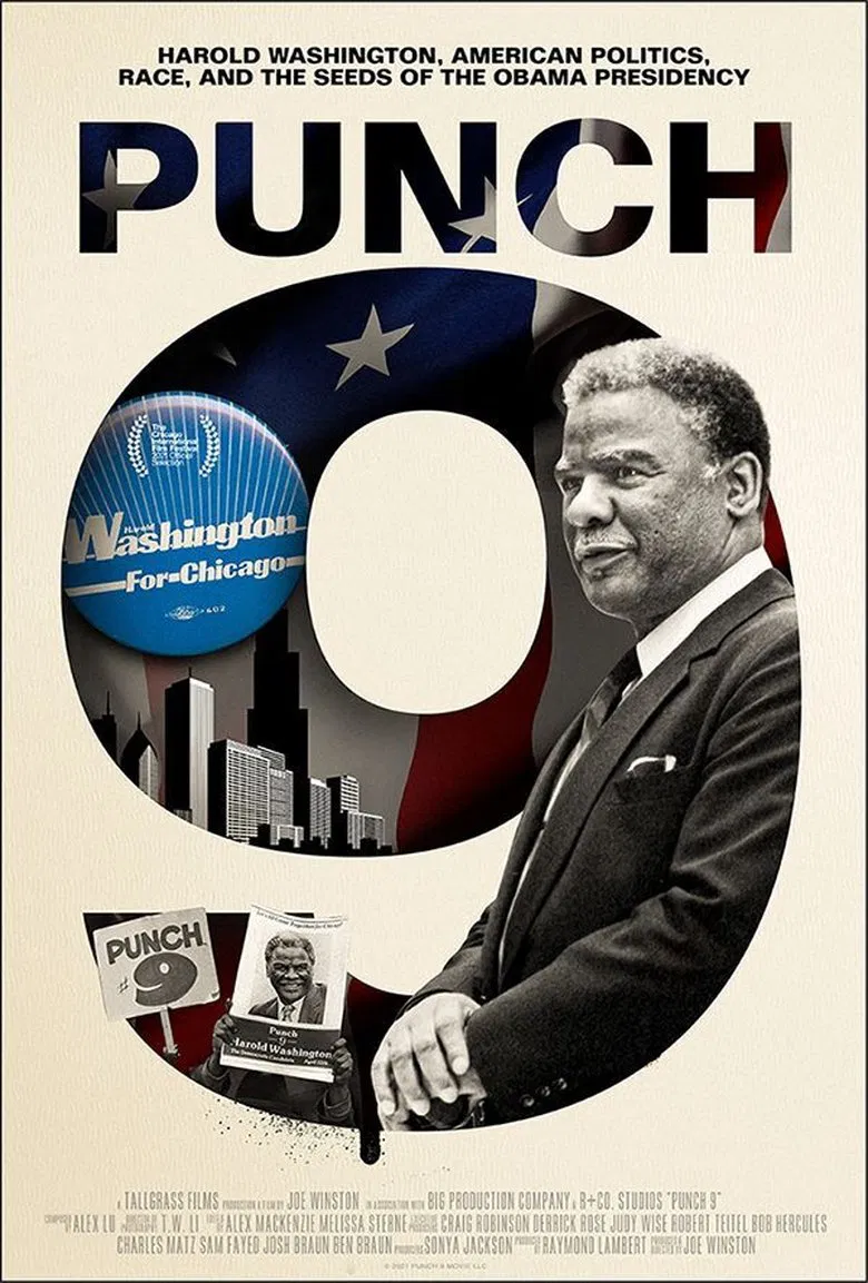 Punch 9 for Harold Washington poster background