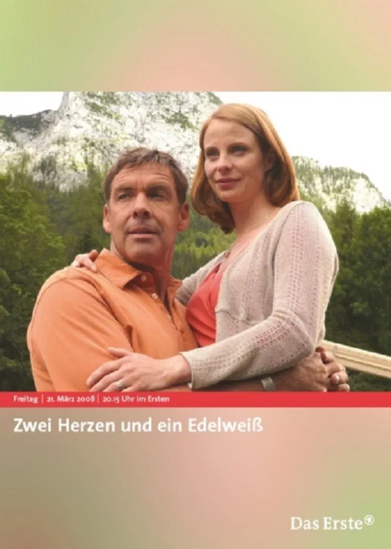 Zwei Herzen und ein Edelweiß poster background
