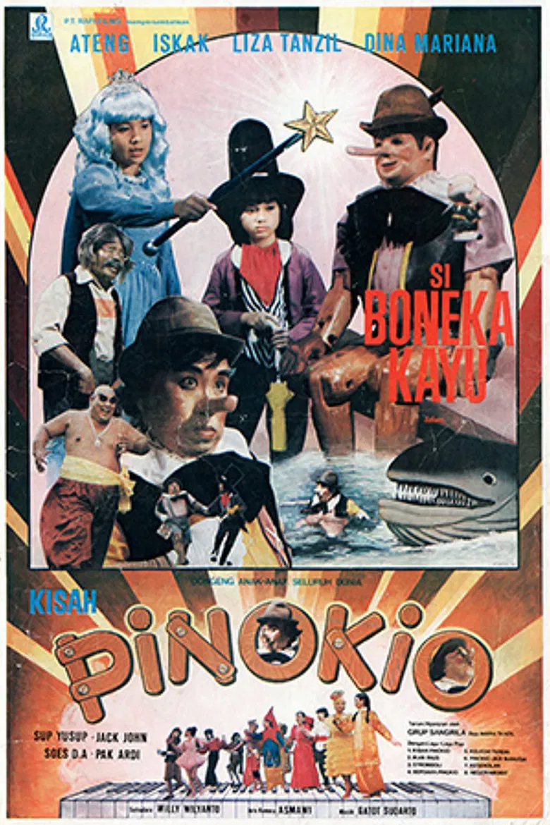 Si Boneka Kayu, Pinokio poster background