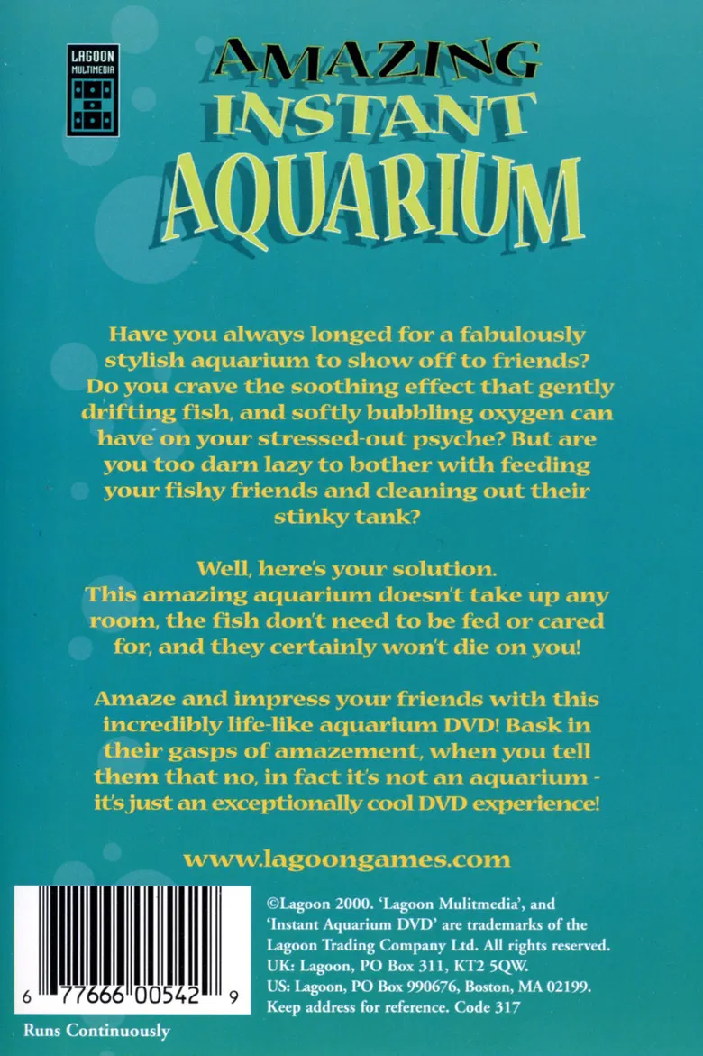 Amazing Instant Aquarium poster background