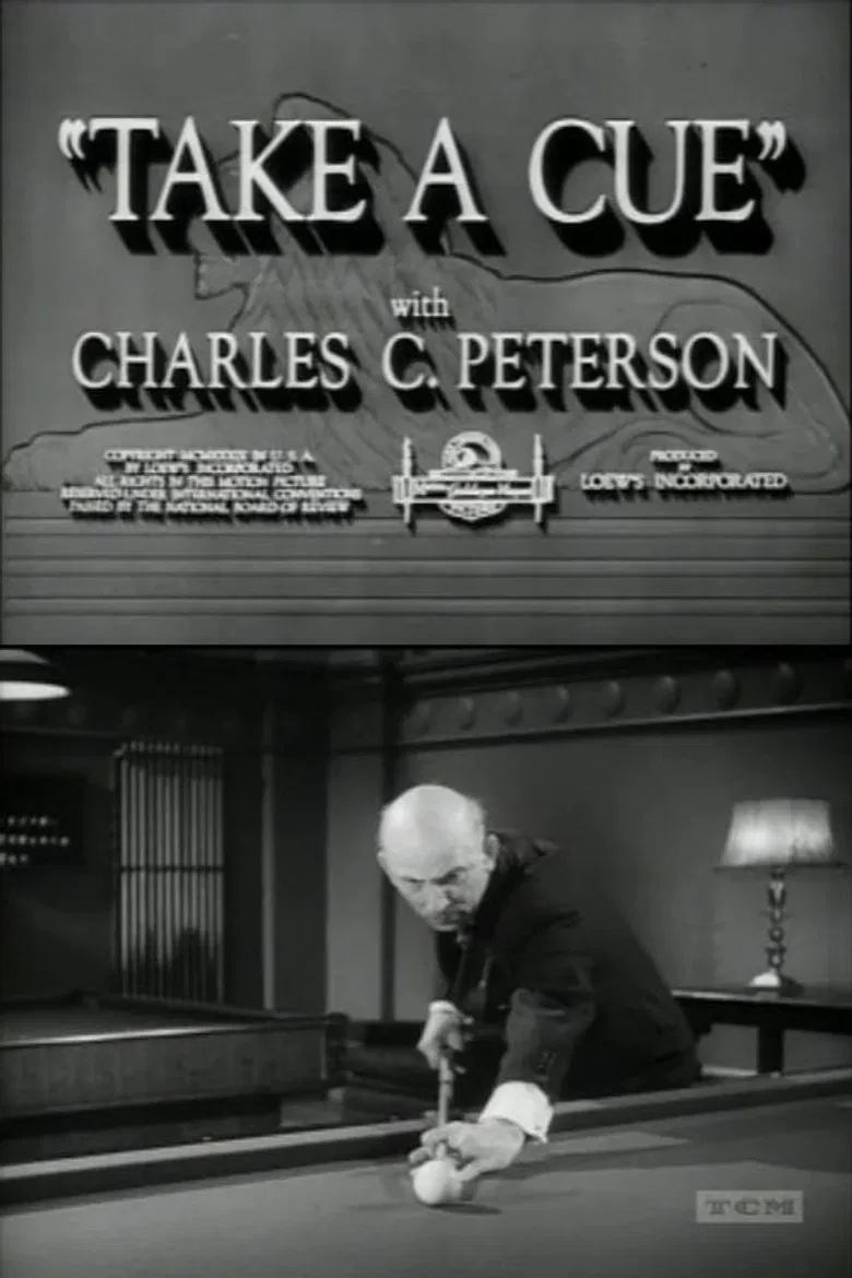 Take a Cue poster background