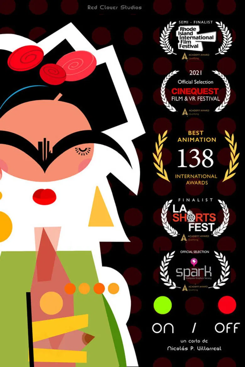 On / Off poster background