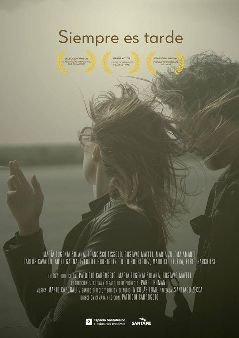 Siempre es tarde poster background
