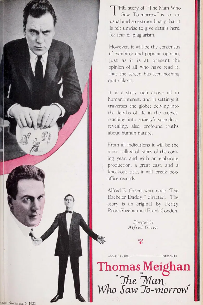 The Man Who Saw Tomorrow poster background