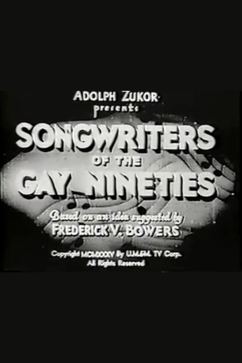 Songwriters of the Gay Nineties poster background