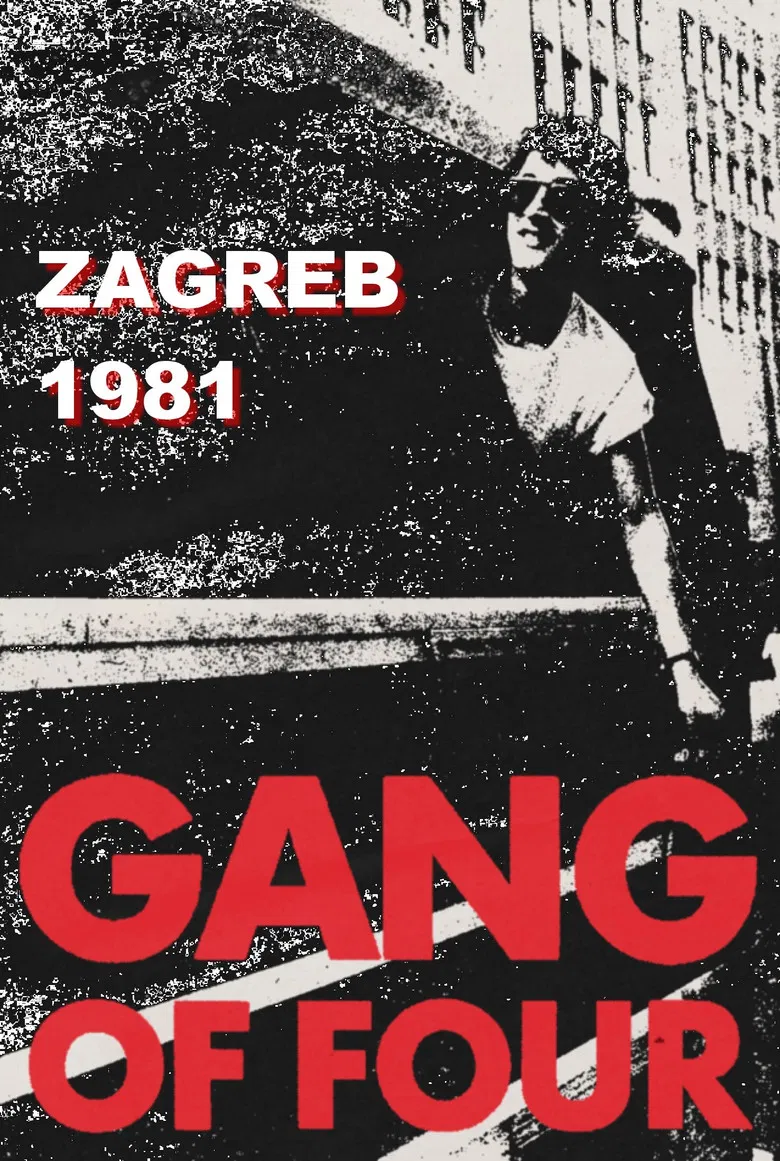 Gang of Four: Zagreb 1981 poster background
