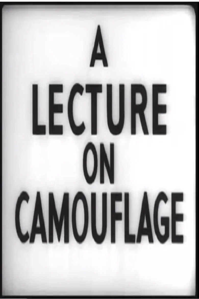 A Lecture on Camouflage poster background