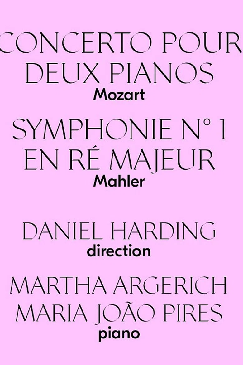 Martha Argerich & Maria João Pires Play Mozart Victoria Hall - Geneva poster background