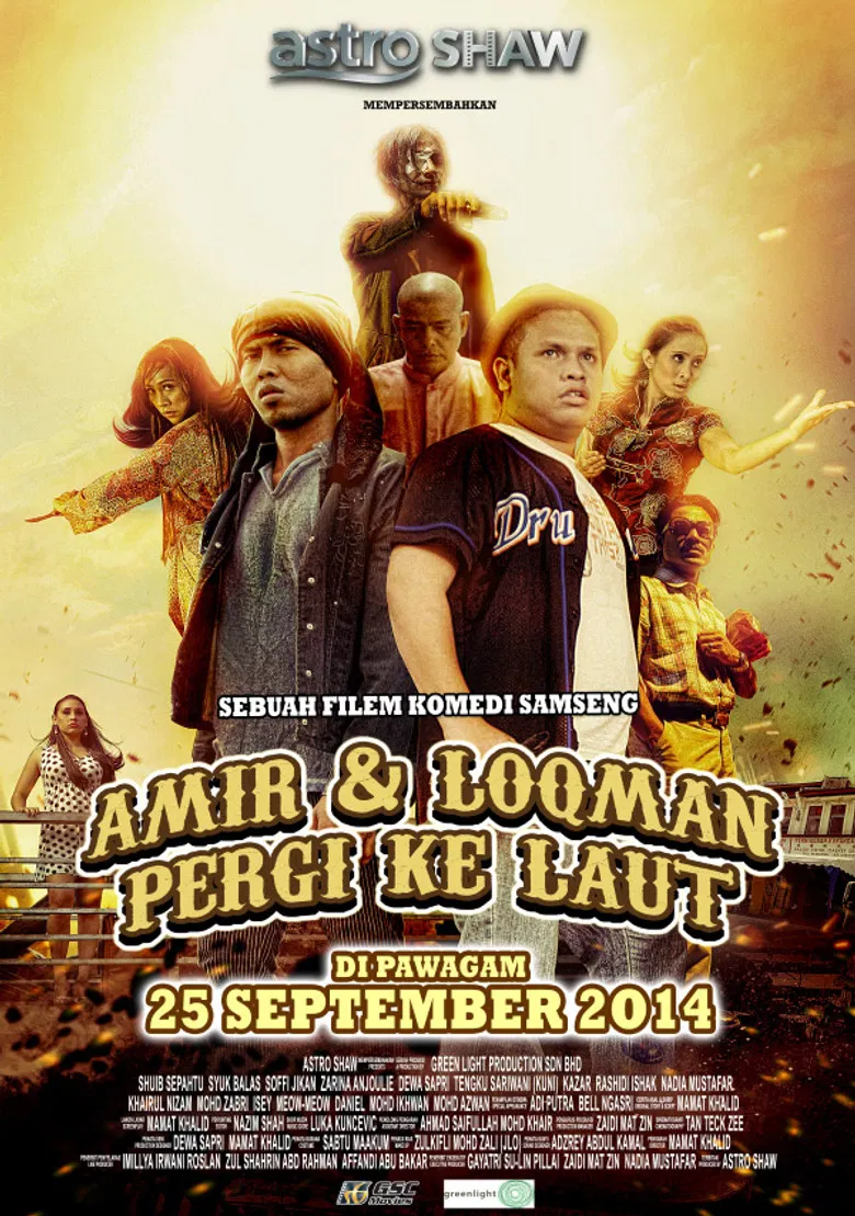 Amir & Loqman Pergi Ke Laut poster background