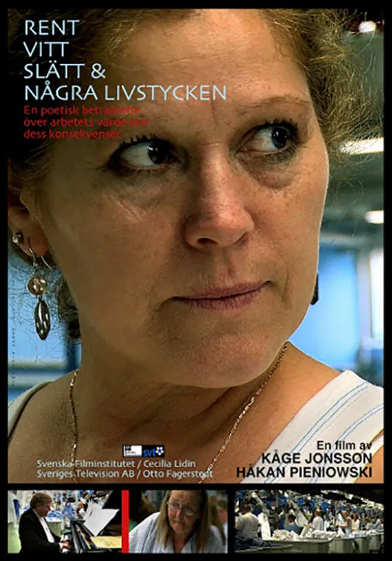 Rent, vitt, slätt och några livstycken poster background