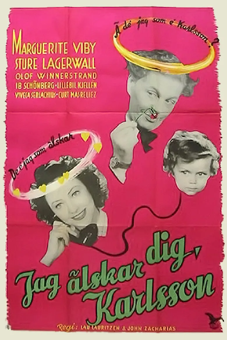 I Love You Karlsson poster background