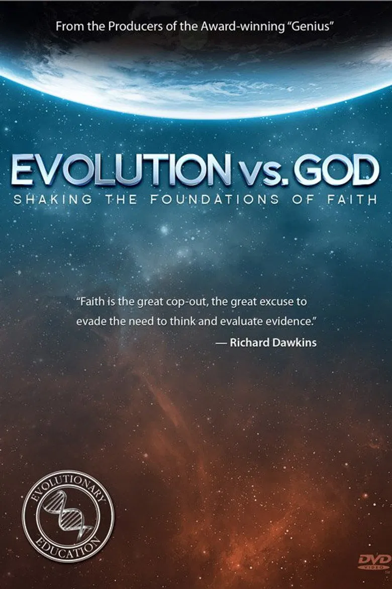 Evolution vs. God poster background