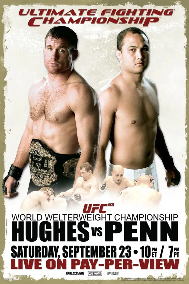 UFC 63: Hughes vs. Penn poster background