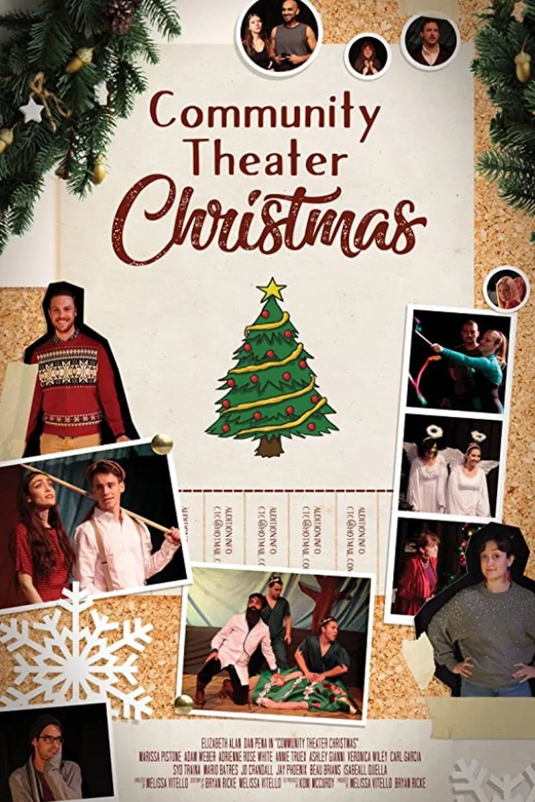 Community Theater Christmas poster background