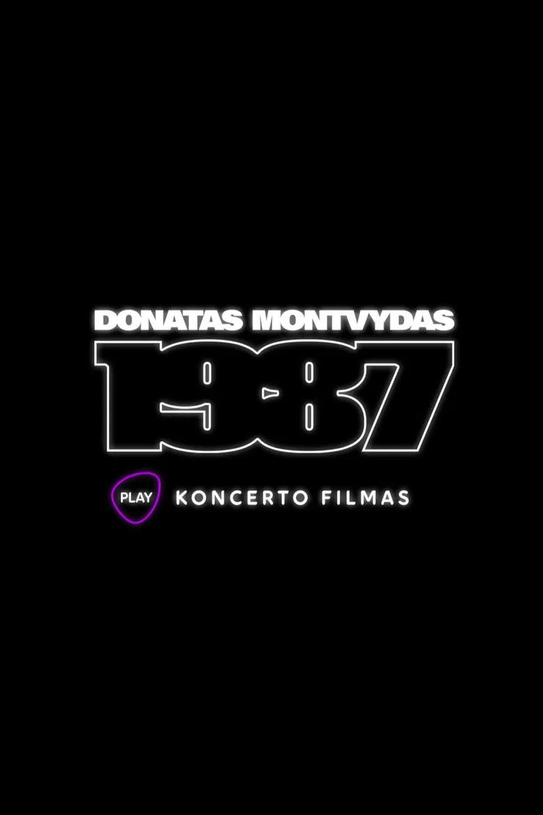 Donatas Montvydas. 1987. Concert Film poster background