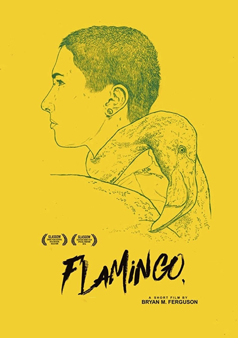 Flamingo poster background