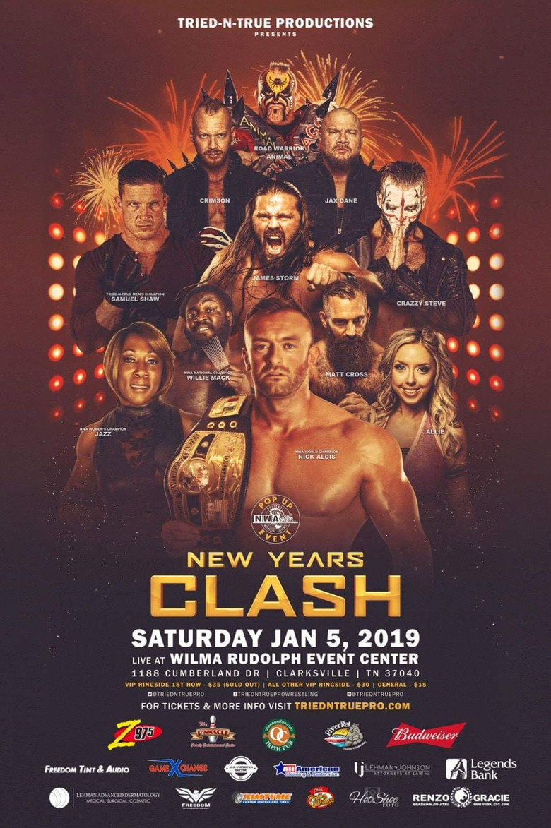 NWA New Years Clash poster background