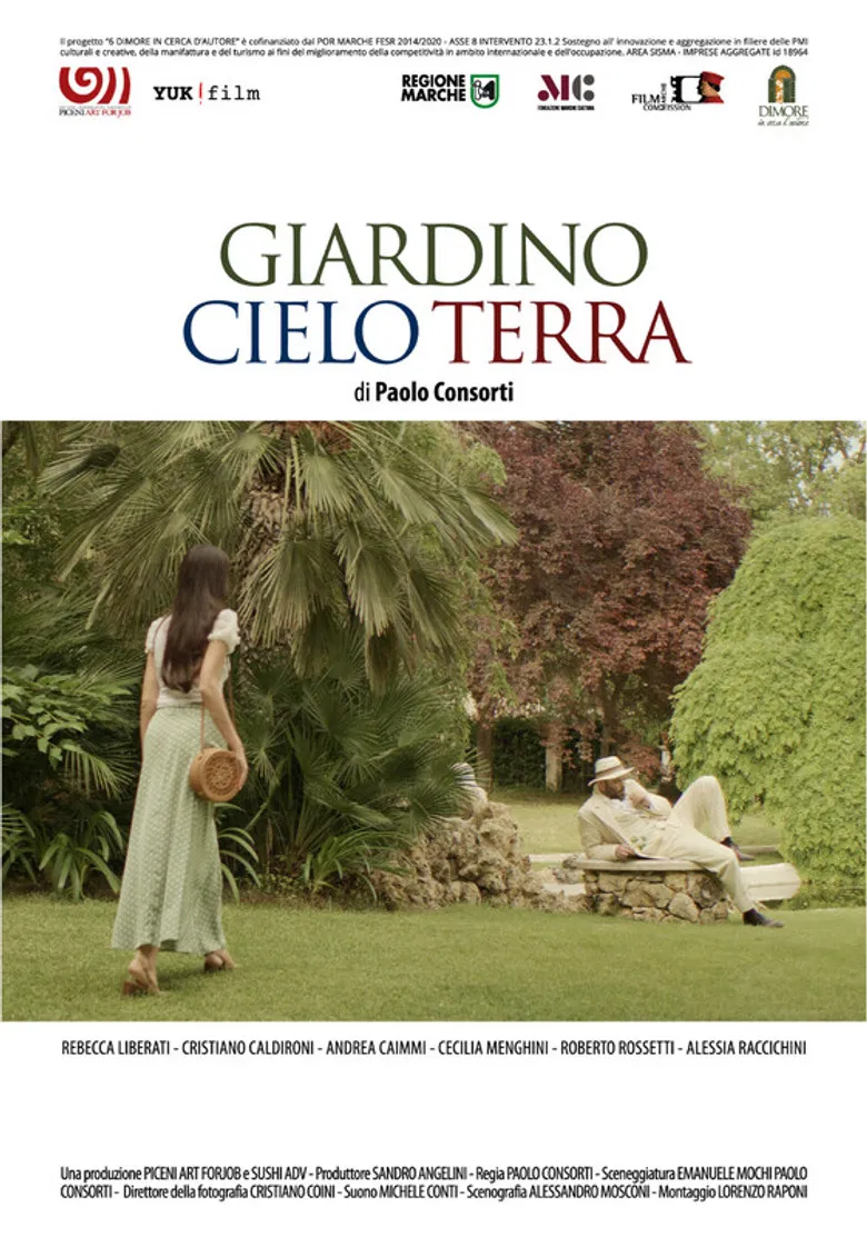Giardino cielo terra poster background