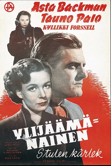 Ylijäämänainen poster background