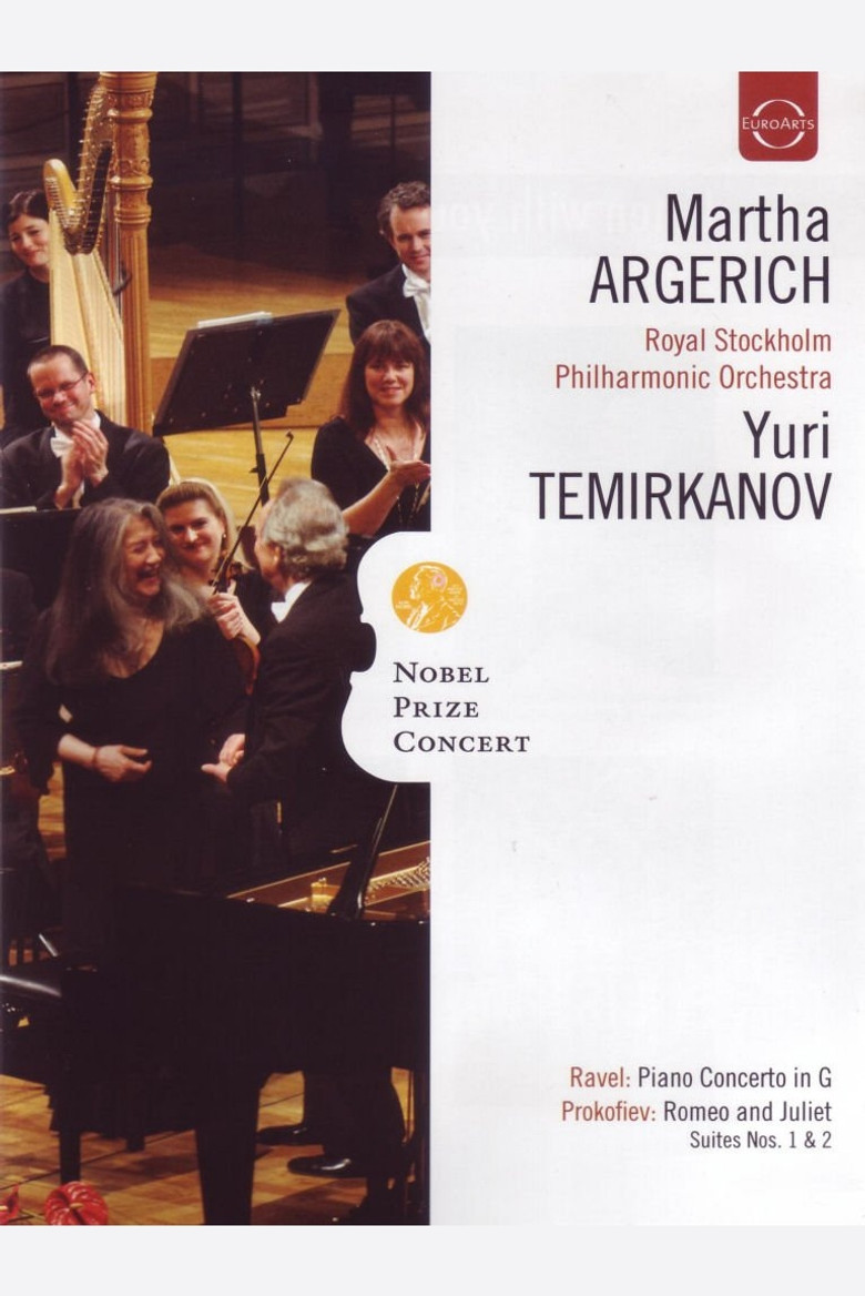 Nobel Prize Concert: Martha Argerich; Royal Stockholm Philharmonic Orchestra; Yuri Temirkanov - Ravel, Prokofiev, Chopin, Shostakovich poster background
