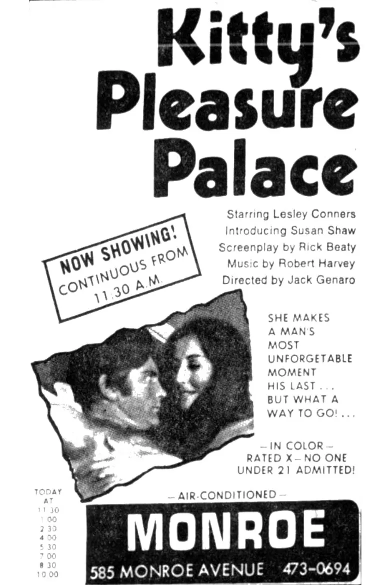 Kitty's Pleasure Palace poster background
