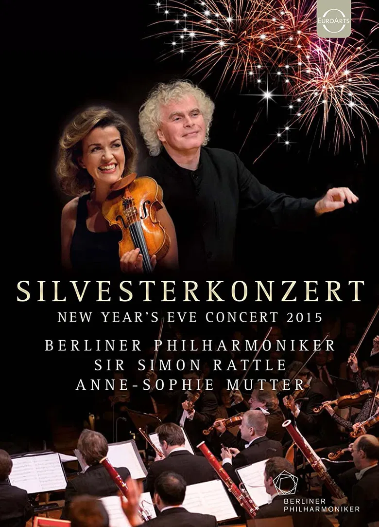 New Year's Eve Concert 2015 - Berlin Philharmonic poster background