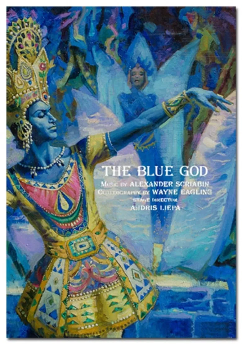 The Blue God poster background