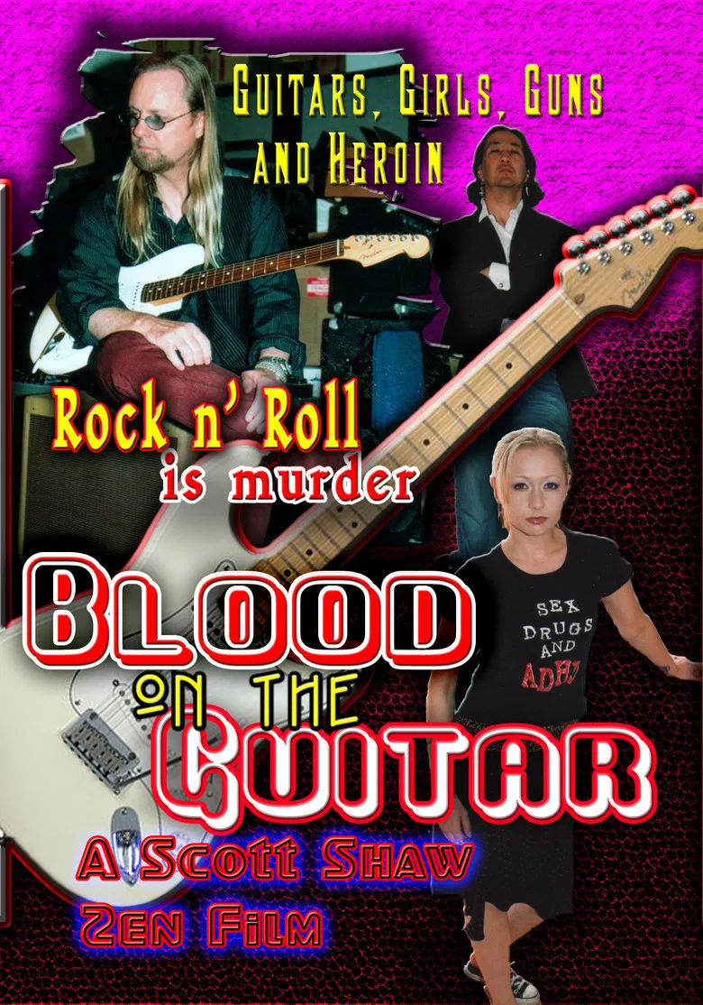 Blood on the Guitar poster background