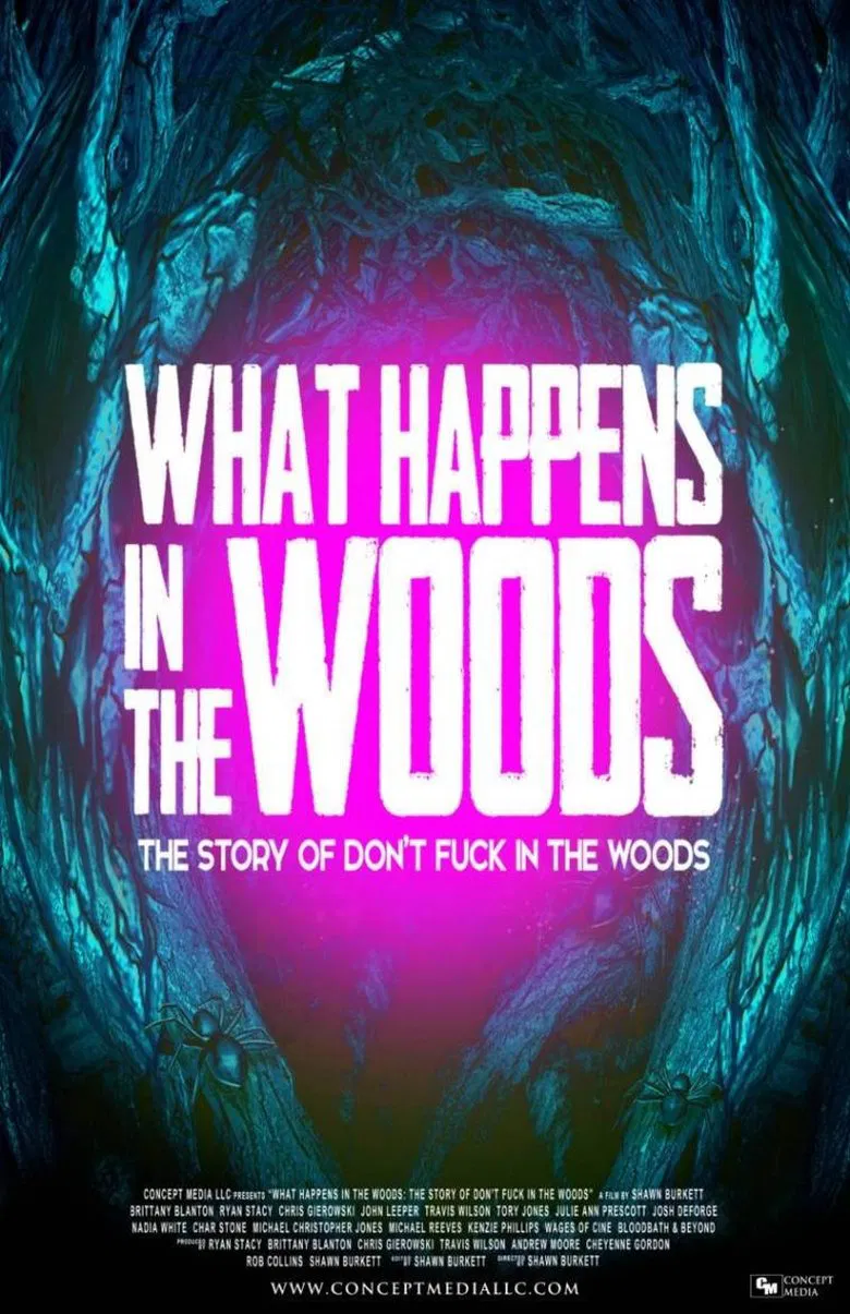 What Happens In The Woods poster background