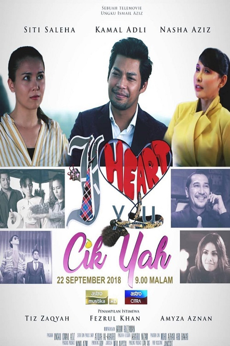 I Heart You Cik Yah poster background